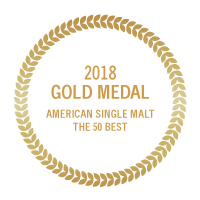 2018 Gold Medal 50 best american single malt gold