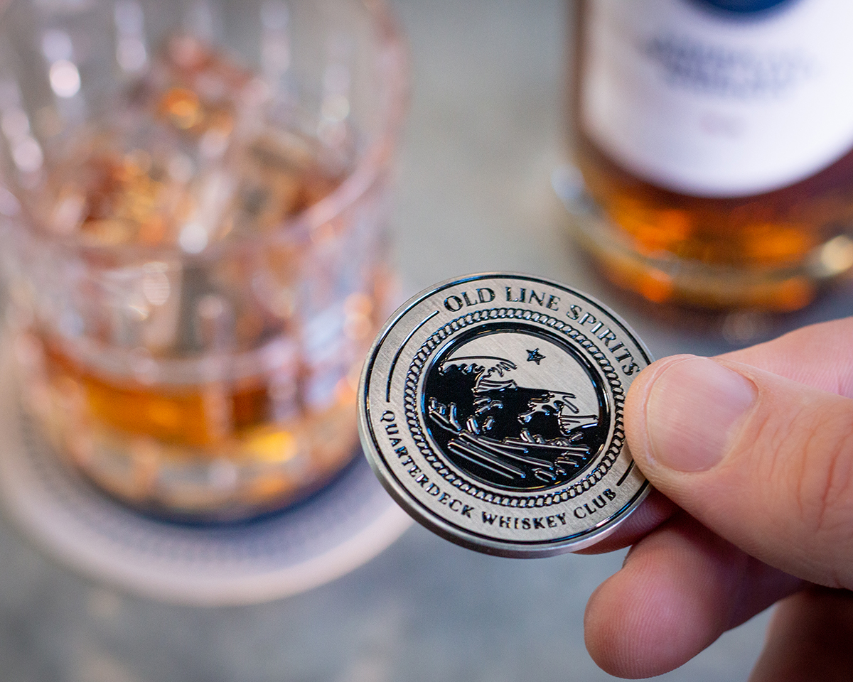 Quarterdeck Whiskey Club Challenge Coin