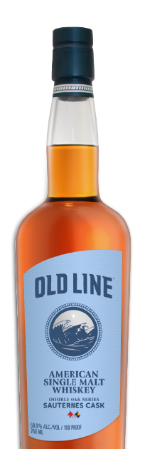 Old Line American Single Malt Whiskey Double Oak Series Sauternes Cask