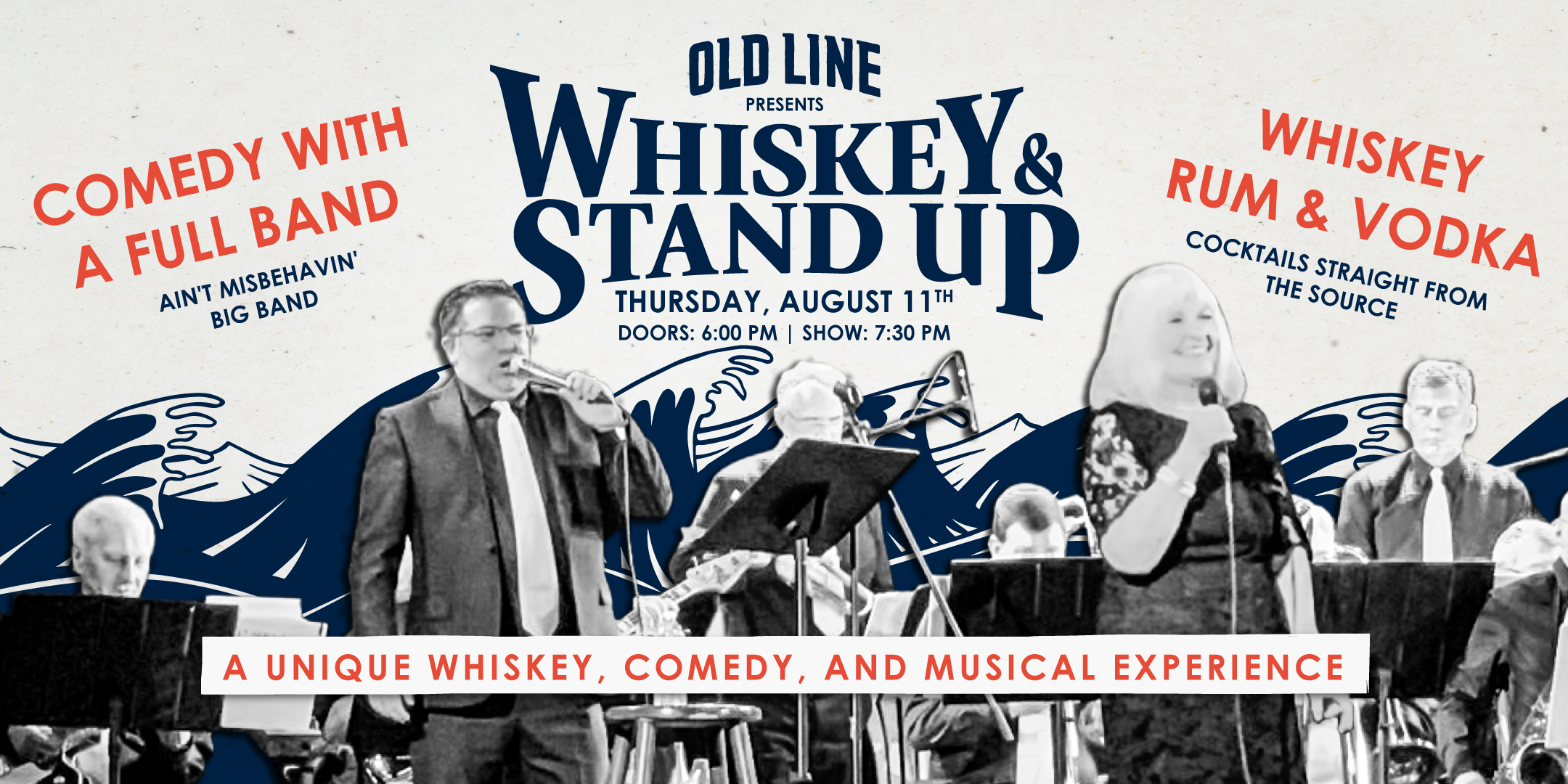 August Whiskey And Stand Up at Old Line Spirits