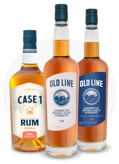 Old Line and Case 1 Bottles