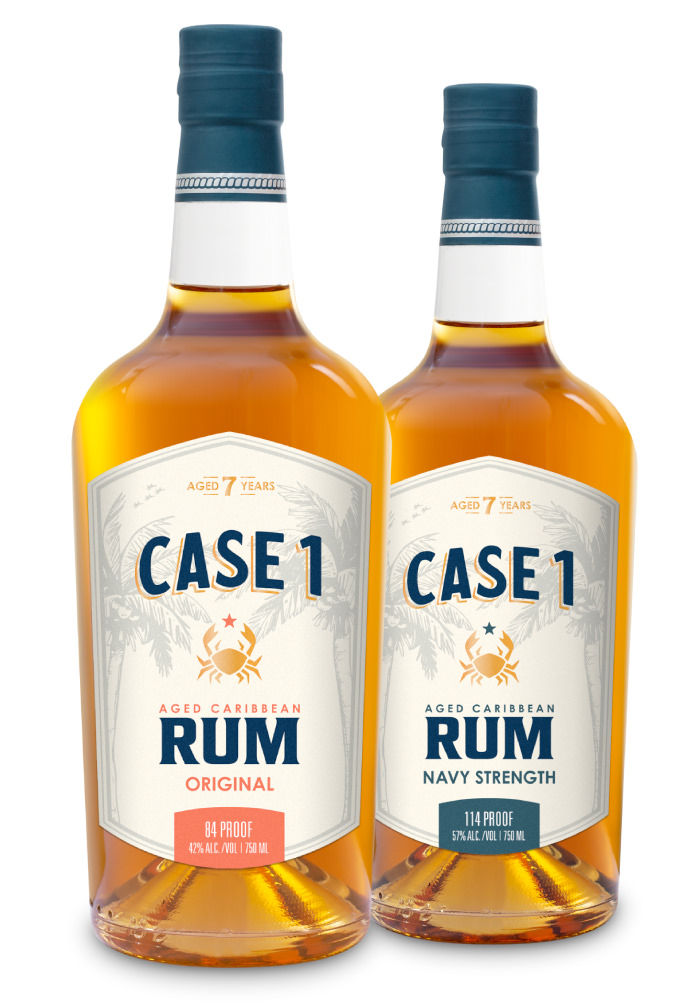 Case 1 Rum Original and Navy Strength Aged Caribbean Rum
