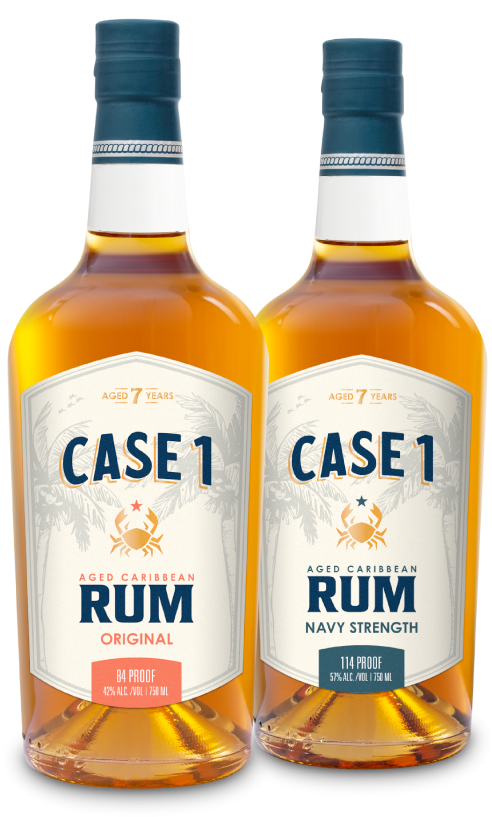 Case 1 Rum Original and Navy Strength Aged Rum