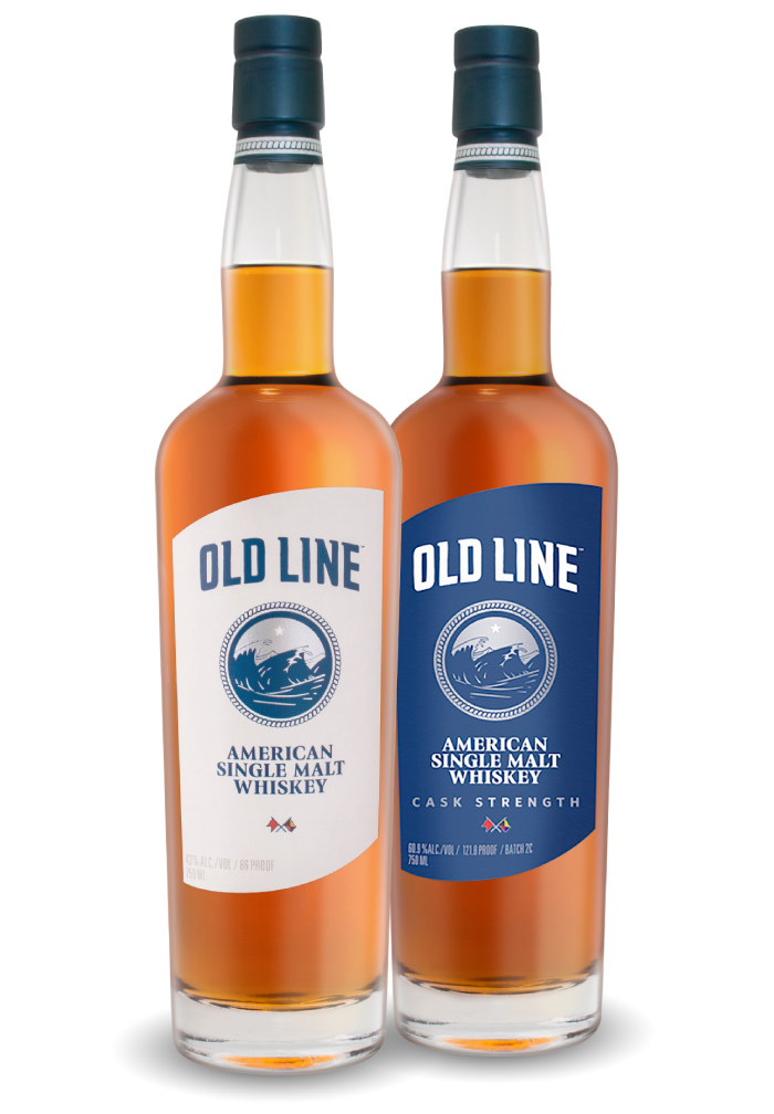 Old Line 86 Proof and Cask Strength American Single Malt Whiskey