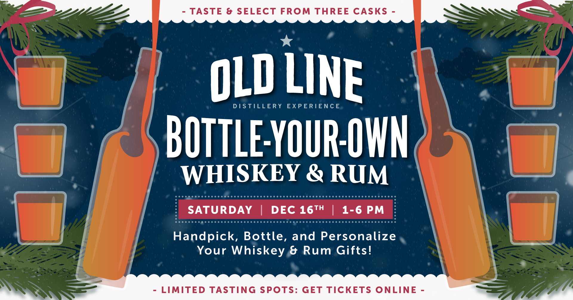 Old Line Spirits 2023 Holiday Bottle Your Own Whiskey & Rum