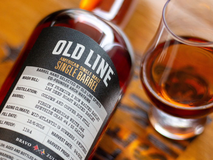 Arch Watkins Old Line Founders Barrel Pick Back Label Arch Watkins Old Line Founders Barrel Pick Back Label