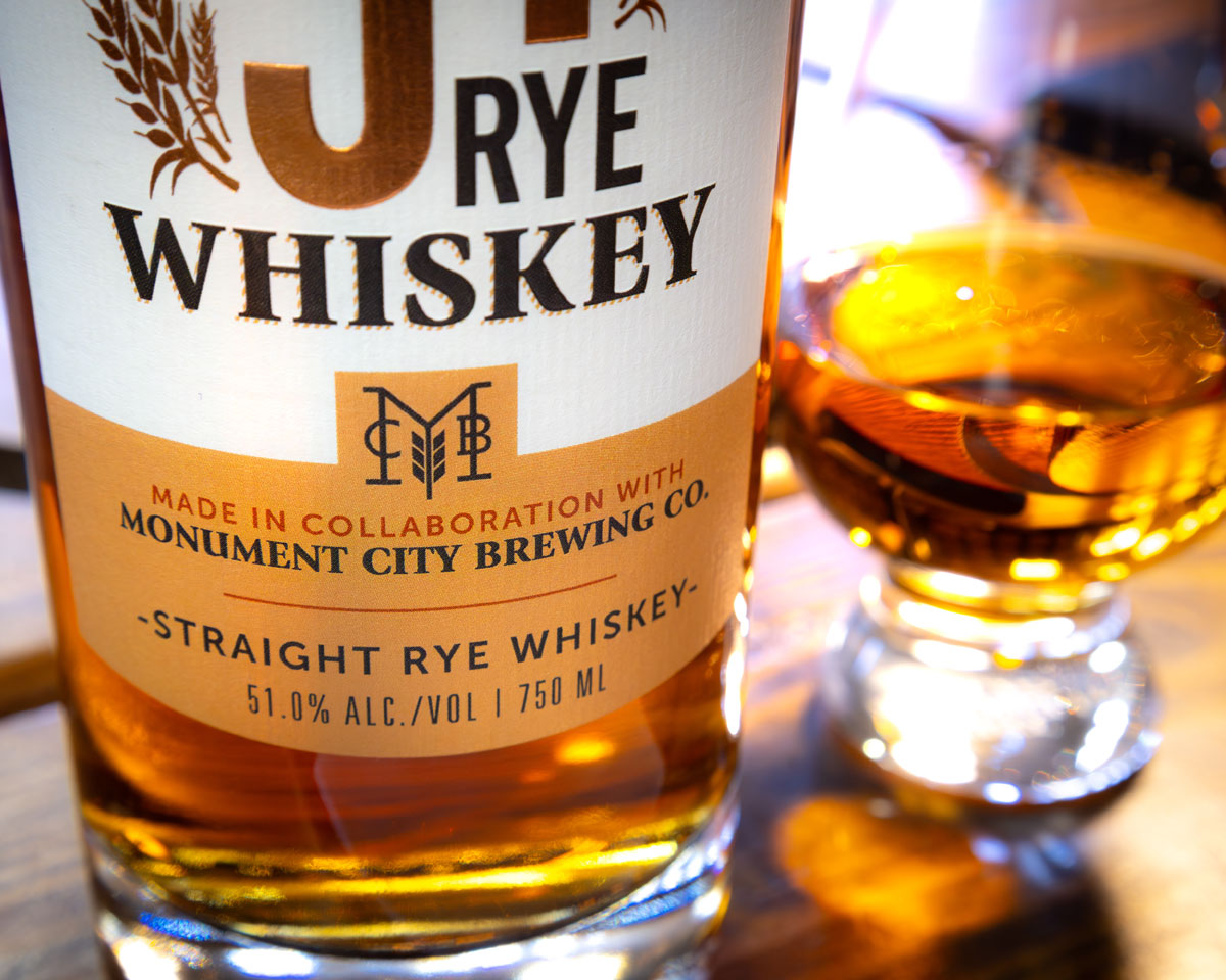 Old Line Spirits 51 Rye Whiskey Pour