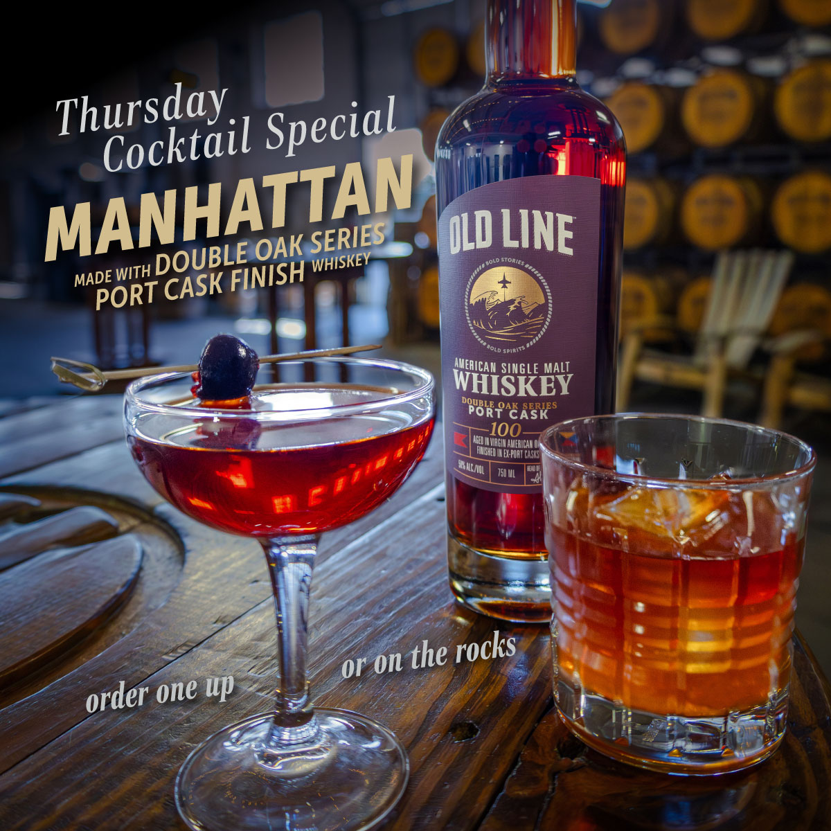 Port Cask Manhattans