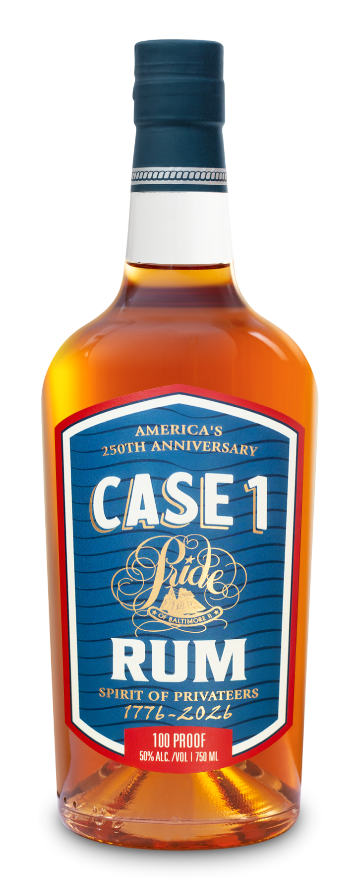 Case 1 Pride Of Baltimore Rum Bottle