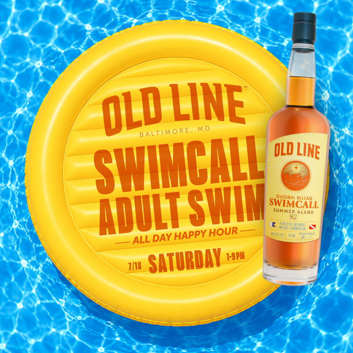 Swimcall Square Graphic